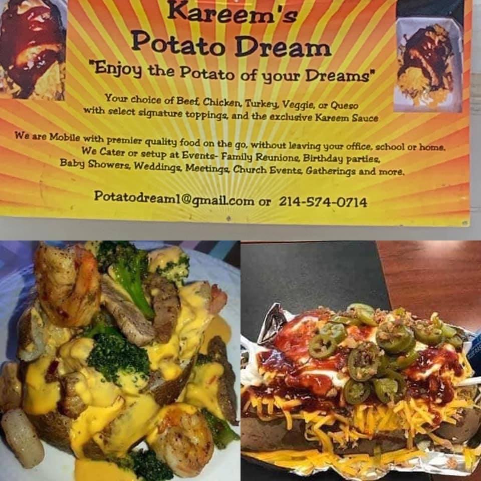 Food collage and menu